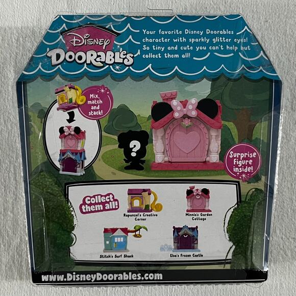 Disney Doorables Mini Playset Minnie Mouse Garden Cottage w/ Mystery Figure - Picture 2 of 3